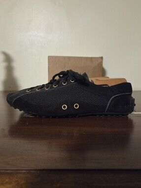 Prada Car Shoe Driving Shoes Black Womens Sz 36(6 US) Pre Owned